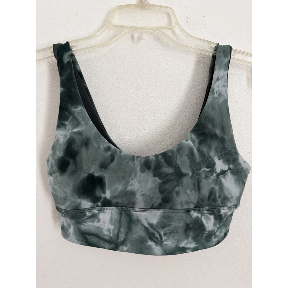 Lululemon Reversible Align Bra Diamond Dye Starlight Smoked Spruce Green Size 8